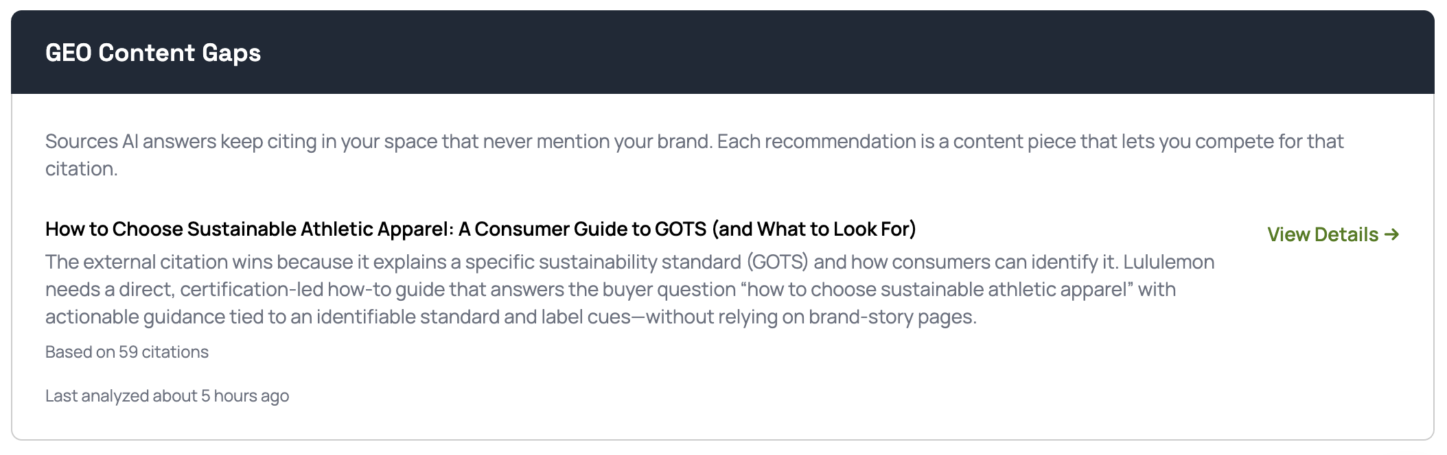Content Recommendations