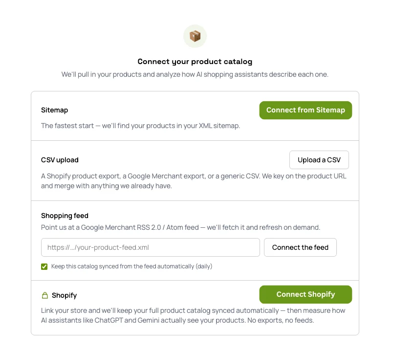 Connecting a Shopify store to Parsnipp